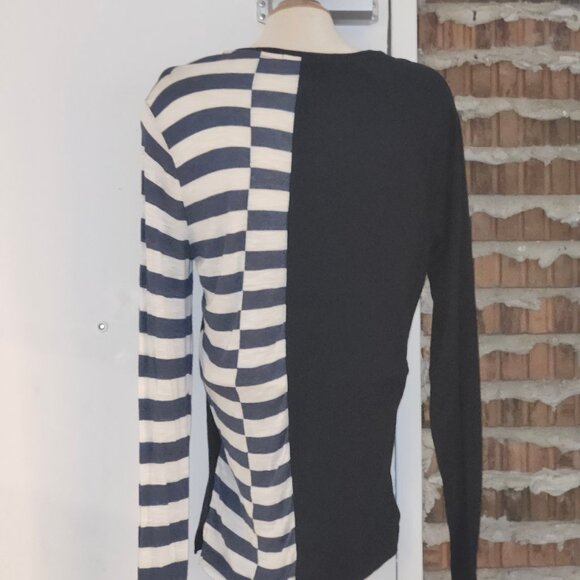 Custo Barcelona Top Tunic Mismatch Long Sleeves Size 4 M Medium - Picture 6 of 8